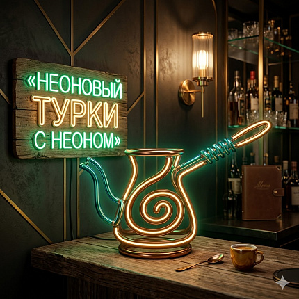 Неоновый турки с неоном0