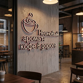 Неоновый аромат: кофе в дороге